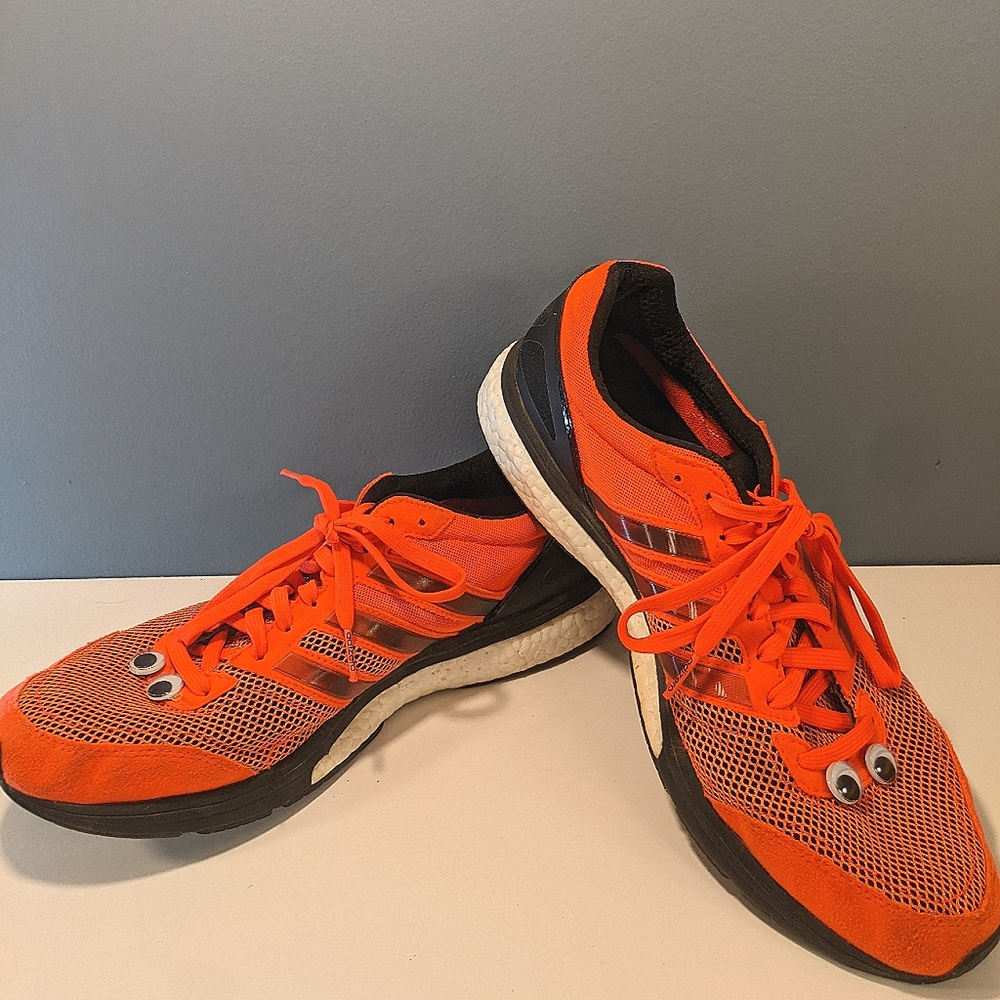 Adidas Adizero Boston Boost 7 in orange and black